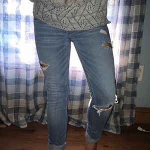 HOLLISTER  ripped jeans barely used open to offers